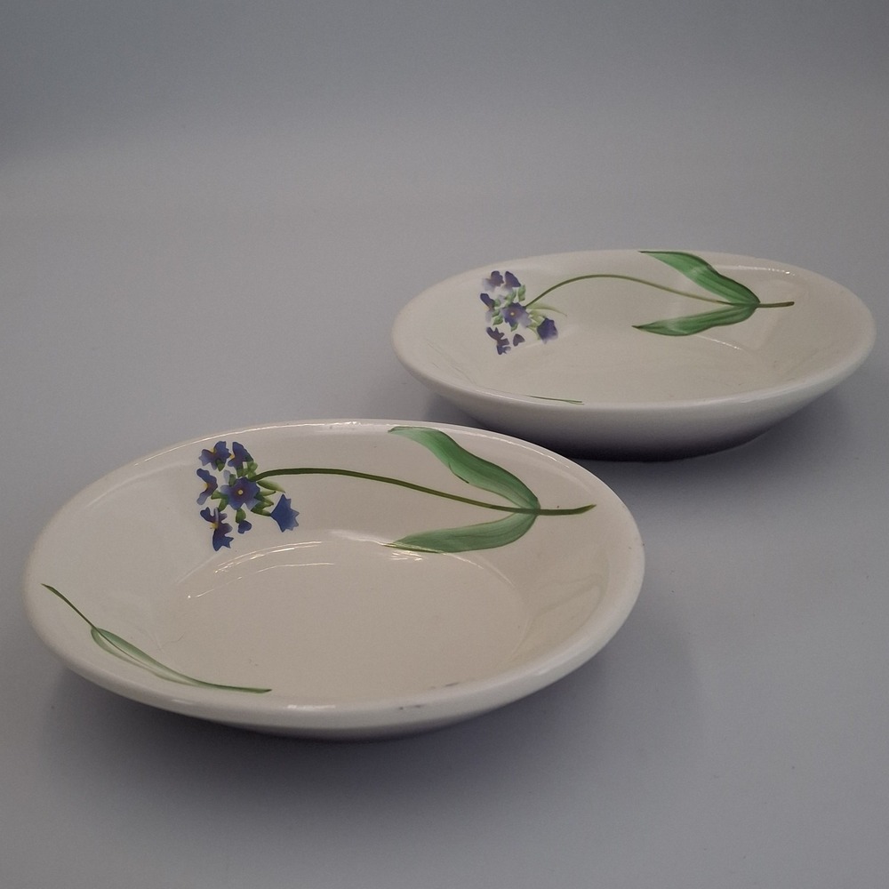 Springmaid‎ Royale Lily of the Nile Ceramic Bathroom Soap Dish Set Of 2 Purple